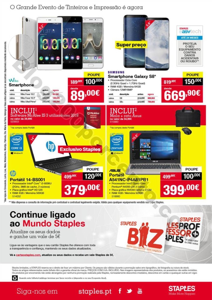 Antevisão folheto STAPLES Promoções de 28 març Antevisão Staples Novo Folheto 28mar-10 abr
