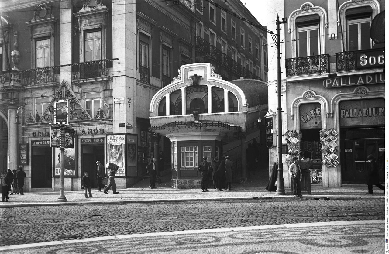 Açpendre do Elevador da Glória, 1933, foto do es