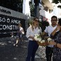 Manifestação - Funcionários de loja depredada d