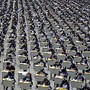 Centenas estudantes fazem exame no recreio, China