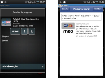 Meo Remote para iPhone, iPAD e terminais Android - Novas funcionalidades (Actualização)