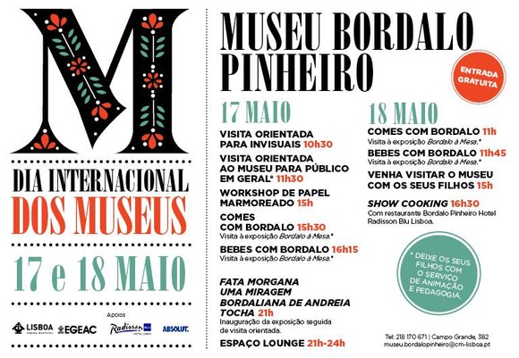 Museu Bordalo - programa dia dos Museus