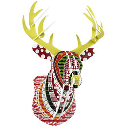 Wall-Art-Decals-Mounted-Deer-Head-Contemporary-Fak