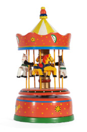 carrossel-mecânico-do-brinquedo-do-vintage-428243