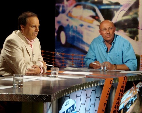 Durante um dos directos do SATA Rali Açores de 2008...