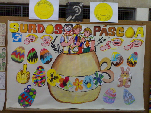 Desenho da Pascoa desenhada pelos Surdos