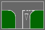 M9a - Linha de cedência de passagem com símbolo triangular