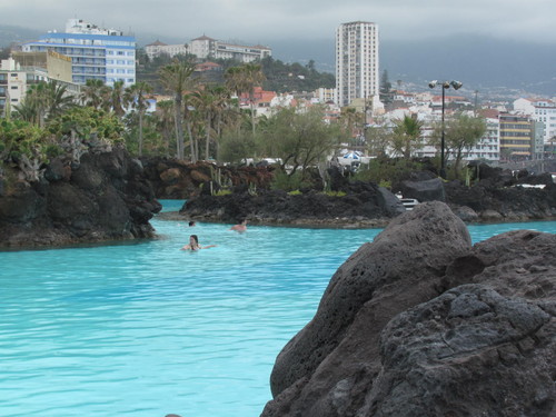 Lago Martianez em Puerto de la Cruz, tenerife