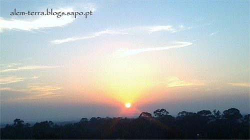 Por-do-sol ... sobre Ovar e a ria de Aveiro