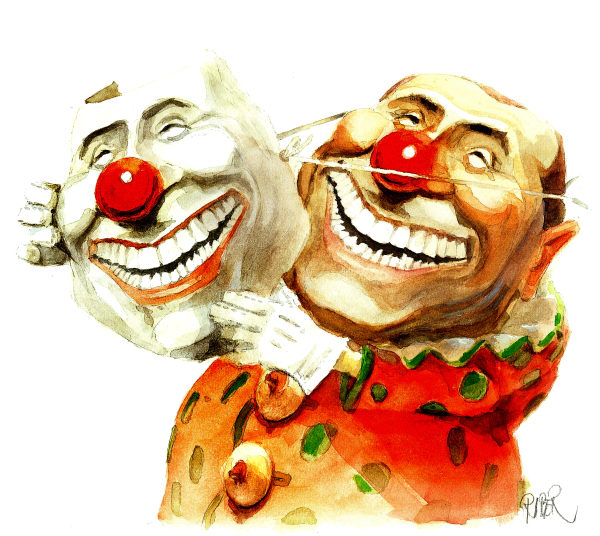 Cartoon  Berlusconi Itália
