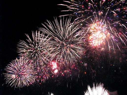 explosões de luz