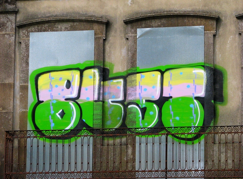 grafiti na varanda