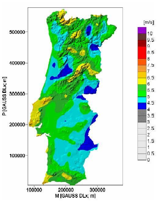 mapa de ventos portugal Velocidade do vento/ Velocidad del viento/ Wind Speed   Livre 