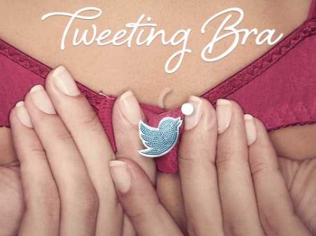 tweeting bra