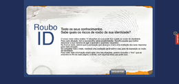 Imagem do teste de auto-avaliação interactivo para que cada pessoa possa verificar o seu grau de vulnerabilidade à usurpação de identidade